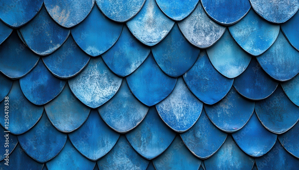 Poster blue scale pattern texture background. (1)