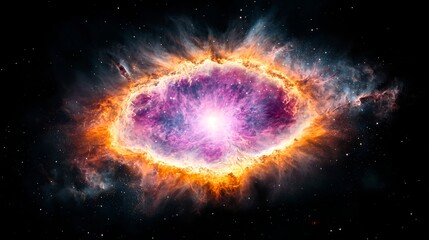 Colorful Nebula Explosion In Deep Space