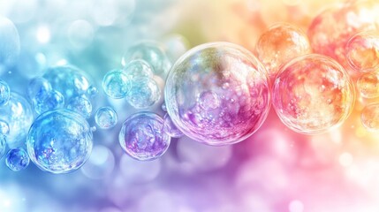 Colorful Abstract Bubbles Background