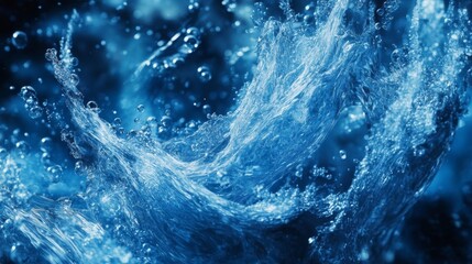 Fototapeta premium Abstract Blue Water Splash
