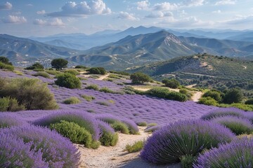 Exploring Abandoned Beauty in a Vibrant Lavender Landscape