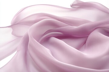 Obraz premium Soft mauve fabric draped, studio shot