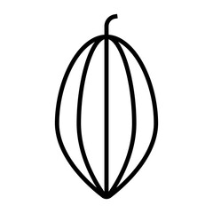 cocoa bean icon vector design templates