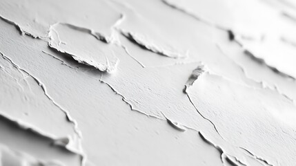 Obraz premium White handmade paper with coarse texture and irregular edges for an organic appearance.