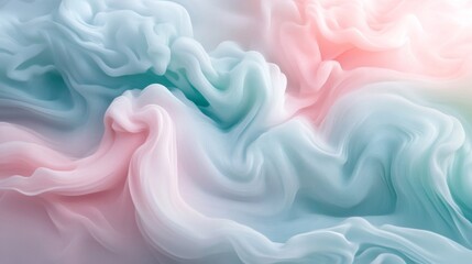 Obraz premium Pastel Pink And Blue Abstract Swirl Texture