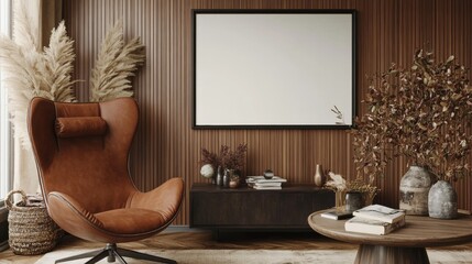 Cozy and Elegant Interior Design with Natural Elements and Textures