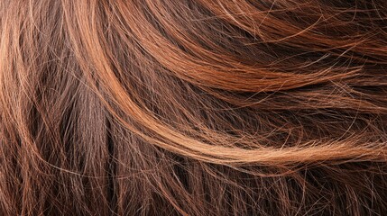 Naklejka premium Rich and Healthy Hair Recovery from Over-processed and Brittle Condition for Vibrant Shine and Texture