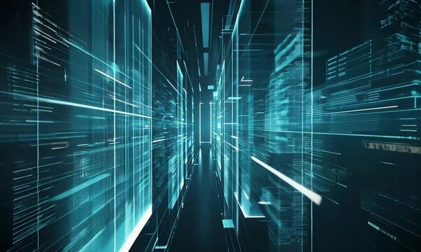 abstract background with binary code