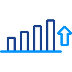 Increasing Bar Graph Icon