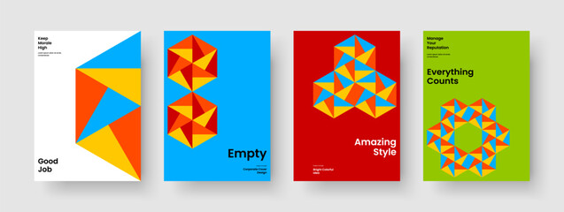 Fototapeta premium Isolated Banner Design. Creative Book Cover Layout. Geometric Business Presentation Template. Poster. Brochure. Background. Flyer. Report. Notebook. Newsletter. Brand Identity. Pamphlet. Magazine