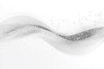 Bright white shimmering glitter wave on pristine background for celebrations and events, perfect for festive occasions and high-quality photography needs