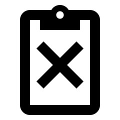 Notepad X - Simple Minimalist Editor Icon for UI and Button Design