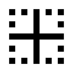 Obraz premium Table - Simple Minimalist Editor Icon for UI and Button Design