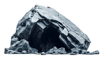 Ice cave entrance, arctic landscape, dark interior, glacial background, nature photography