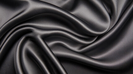 Obraz premium Graphite gray fabric with smooth satin texture, perfect for elegant designs