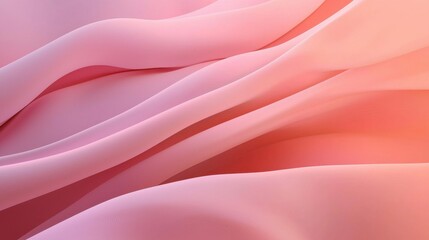 Fototapeta premium Flowing pink fabric textile studio abstract image creative workspace close-up view elegance and softness