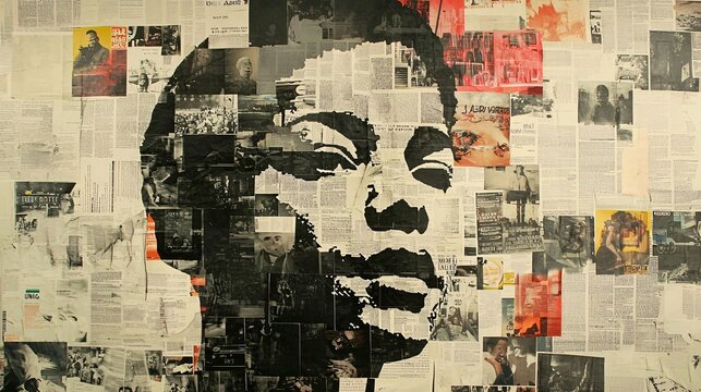 World Press Freedom Day newspaper collages feature a dynamic blend of headlines, articles, and visuals emphasizing the significance of journalism and media rights worldwide.