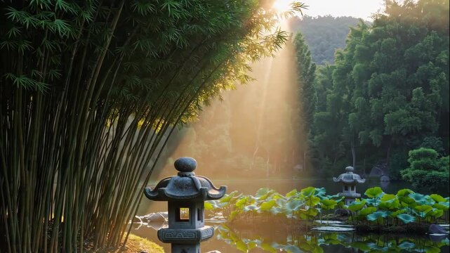 Serene Eastern Garden