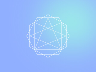 abstract geometric background in blue gradient