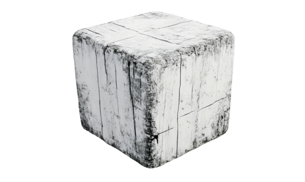Weathered wood cube texture; game asset; background