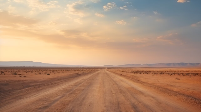Journey through desert roads