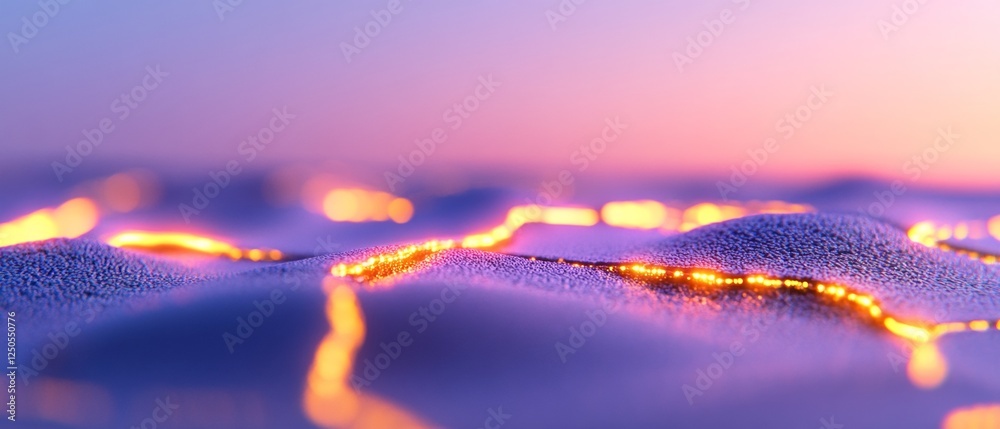 Poster Neural Network Aesthetic Gradient Mesh with Luminous Nodes - Immersive AI Visuals for Tech Marketing and Digital Interfaces