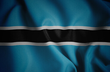 Fototapeta premium Botswana. Flag. Symbol of state power