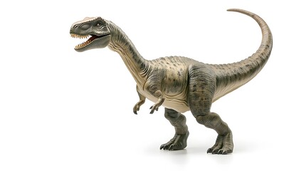 Fototapeta premium Tyrannosaurus Rex Dinosaur Toy Model Isolated on White Background