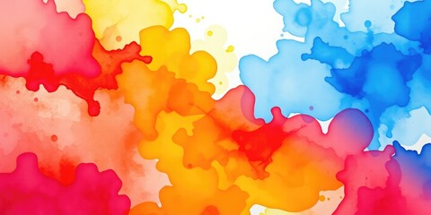 Obraz premium Watercolor background, abstract watercolor background, Vibrant Watercolor Splash Background