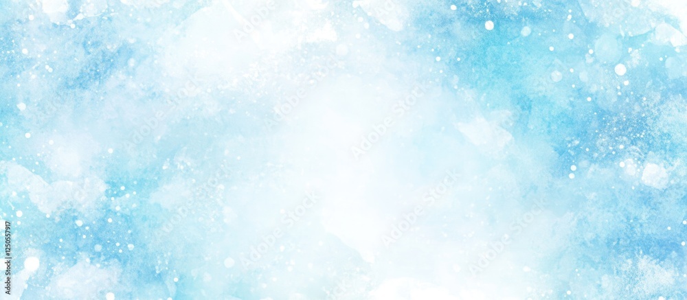 Poster light blue watercolor background with soft textures and ample blank space for text or graphics suita