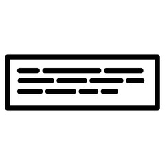 Fototapeta premium Subtitle Icon