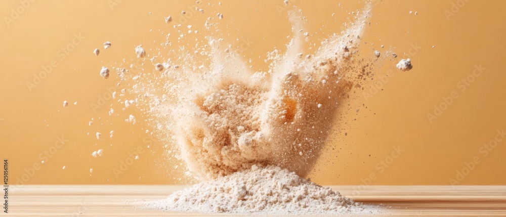 Poster kinetic powder burst dynamic particle dispersion for modern artistry and visual storytelling - captu
