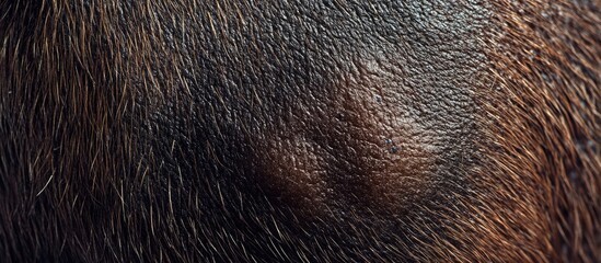 Close-up view of a prominent skin mole showcasing texture and detail, highlighting dermatological features and skin conditions.