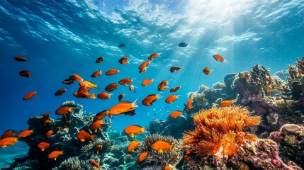 Fototapeta premium Capture the beauty of marine protected areas oceans photography conservation underwater aesthetic