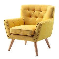 Naklejka premium armchair isolated on white background. Interior design element