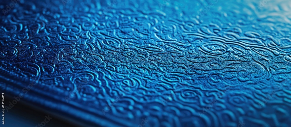 Poster textured macro shot of blue background with intricate patterns and dimensional feel suitable for abs
