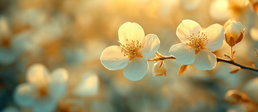 Inspirational quote background featuring delicate yellow flowers with a soft vintage filter for a serene and uplifting ambiance.