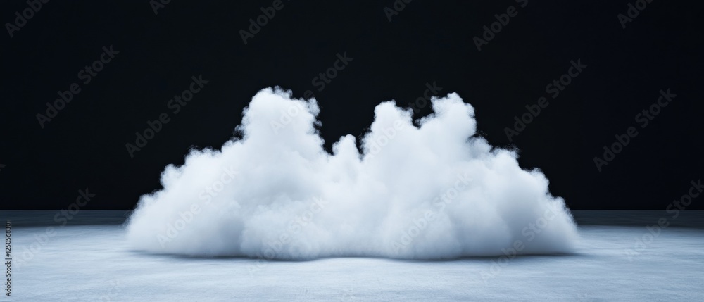 Leinwandbilder dynamic abstract visualization white powder explosion on dark canvas - creative energy concept for a