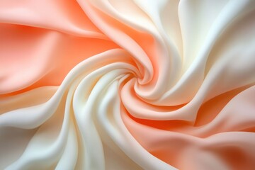 Fototapeta premium Elegant swirl of soft fabric textile design studio textile photography indoor close-up aesthetic appeal