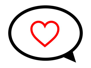Love Chat Bubble