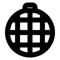 Discoball - Simple Minimalist Icon for User Interfaces