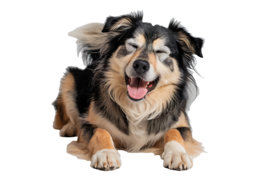 3D Puppy Dog Isolated on Transparent PNG Background
