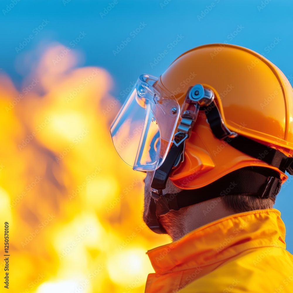 Aufkleber high-tech emergency management display fire-resistant gear with digital alerts and crisis protocols 