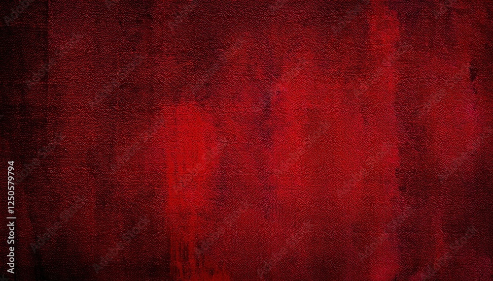 Aufkleber deep red textured canvas background with subtle dark shading, ideal for design projects, abstract art, and minimalistic spaces