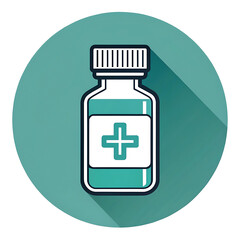 Fototapeta premium medicine bottle icon
