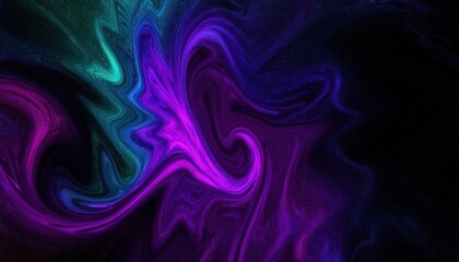 Obraz premium abstract swirling purple and blue vortex in digital artwork with fluid patterns, cosmic background, and hypnotic motion