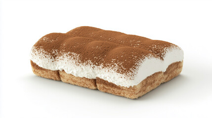 Tiramisu isolated on white background