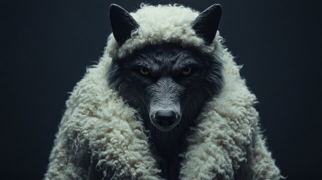Wolf in Sheep's Clothing: A Conceptual Portrait of Deception and Threat