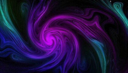 Fototapeta premium abstract swirling purple and blue vortex in digital artwork with fluid patterns, cosmic background, and hypnotic motion