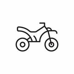 Fototapeta premium Off road motorcycle icon vector sign